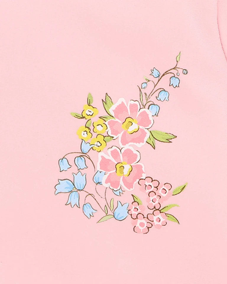GIRLS PINK LS RASH TOP