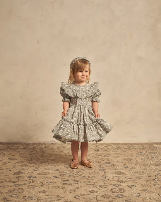 Eva Dress Sky Floral