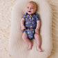 Henley bodysuit - sporty dinos