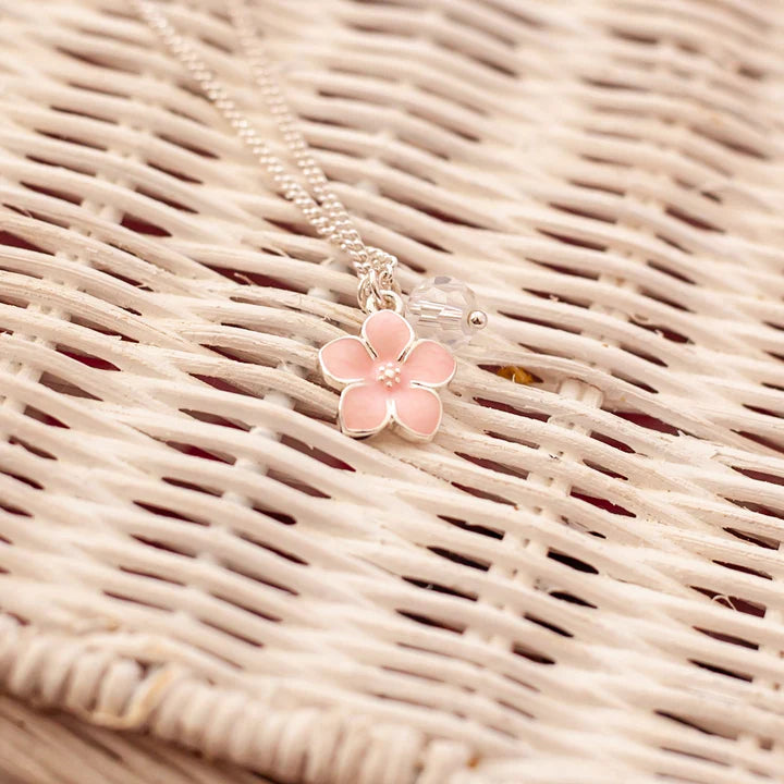 Pink Flower Necklace
