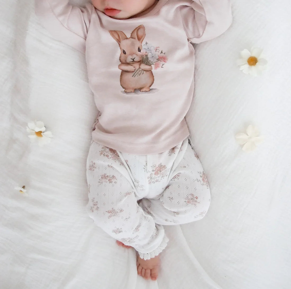 Bunny Print LS Top