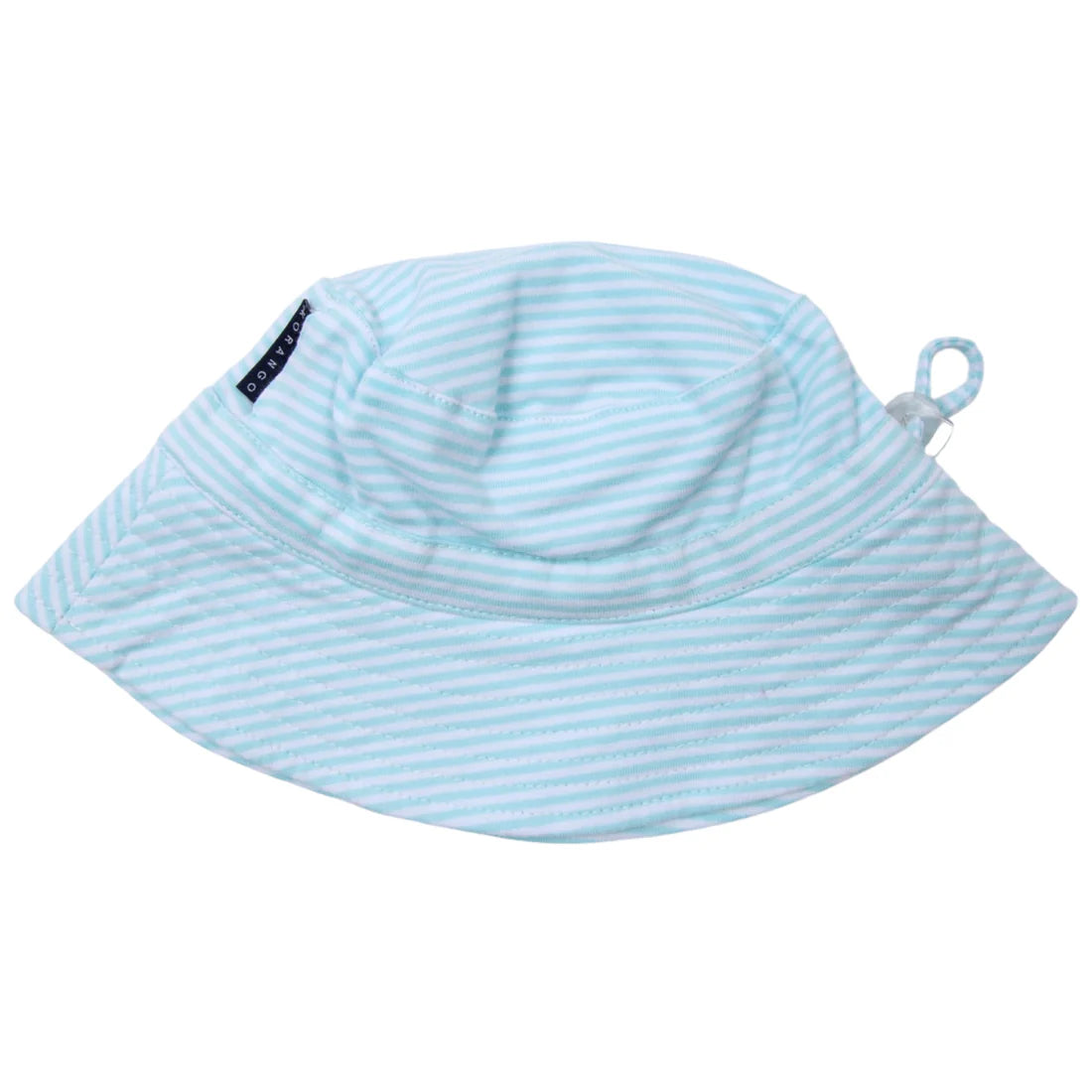 Striped sun hat mint/white