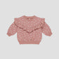 Ruffle Sweatshirt || Lipstick Hearts