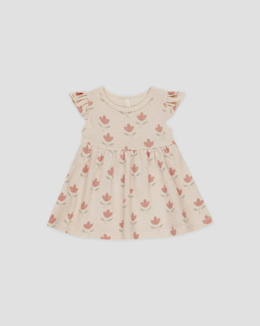 Flutter Sleeve Dress || Tulips Regular