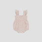 Smocked Ruffle Sleeve Romper || Pink Blossom