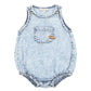 ACID WASH DENIM ROMPER