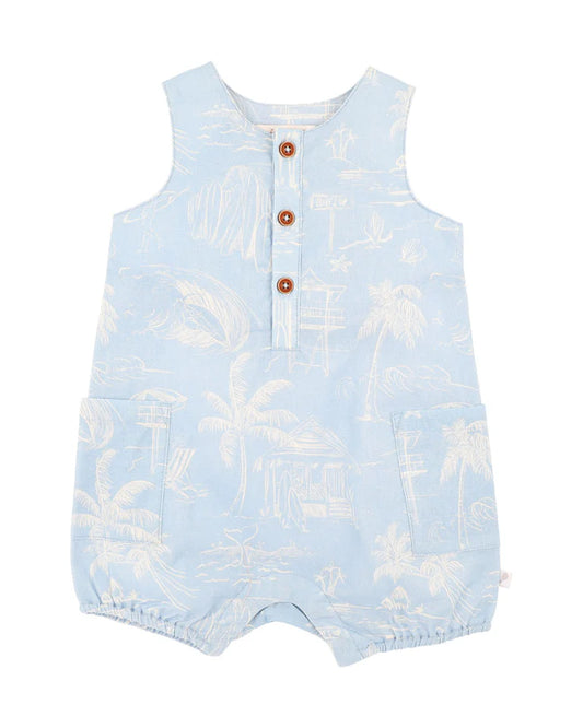 SURFS UP LINEWORK ROMPER