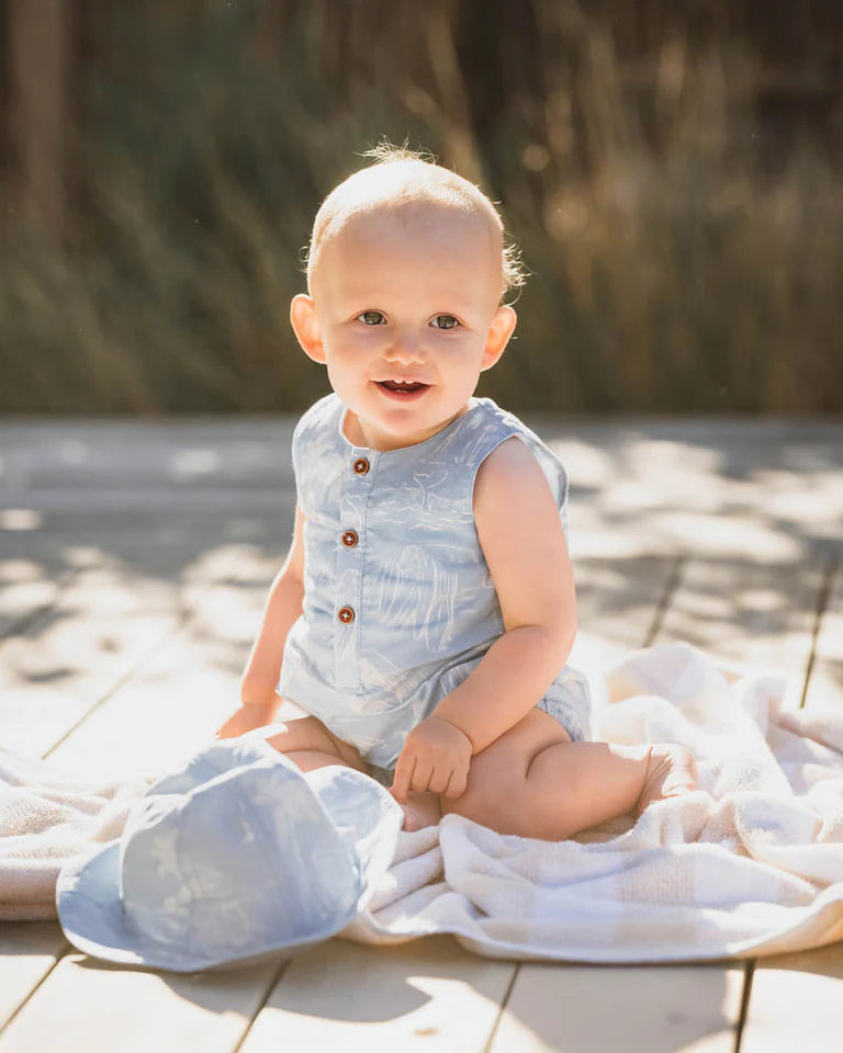 SURFS UP LINEWORK ROMPER