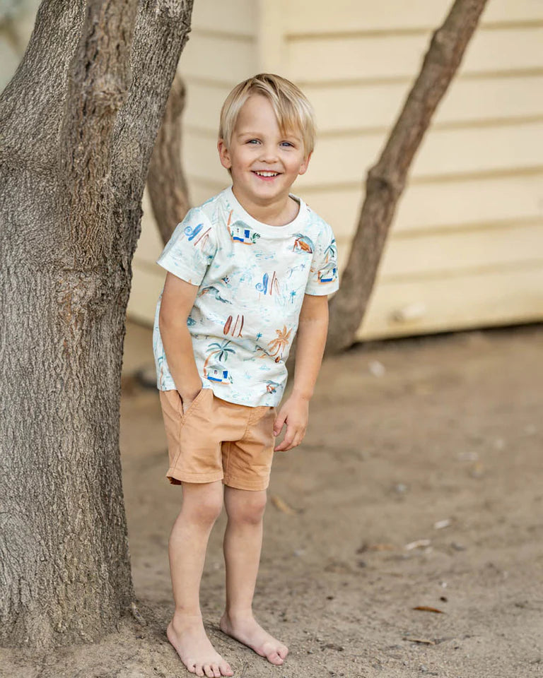 BOYS TAN SHORTS 3-7 YRS
