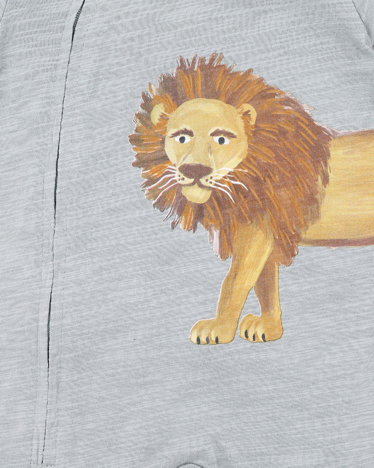 WILDLINGS LION SS ZIPSUIT