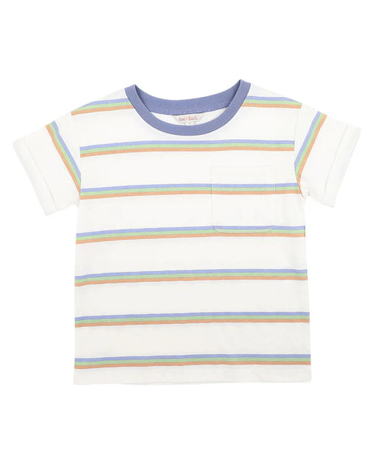 WILDLINGS STRIPE POCKET TEE 3-7 YRS