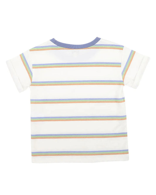 WILDLINGS STRIPE POCKET TEE 3-7 YRS
