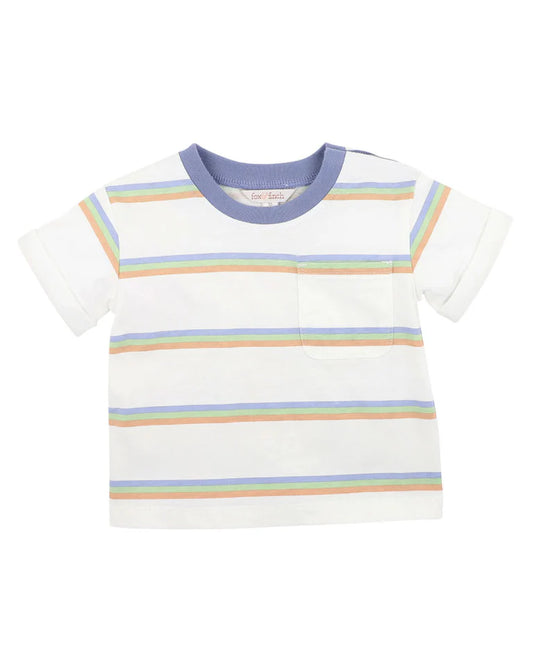 WILDLINGS STRIPE POCKET TEE