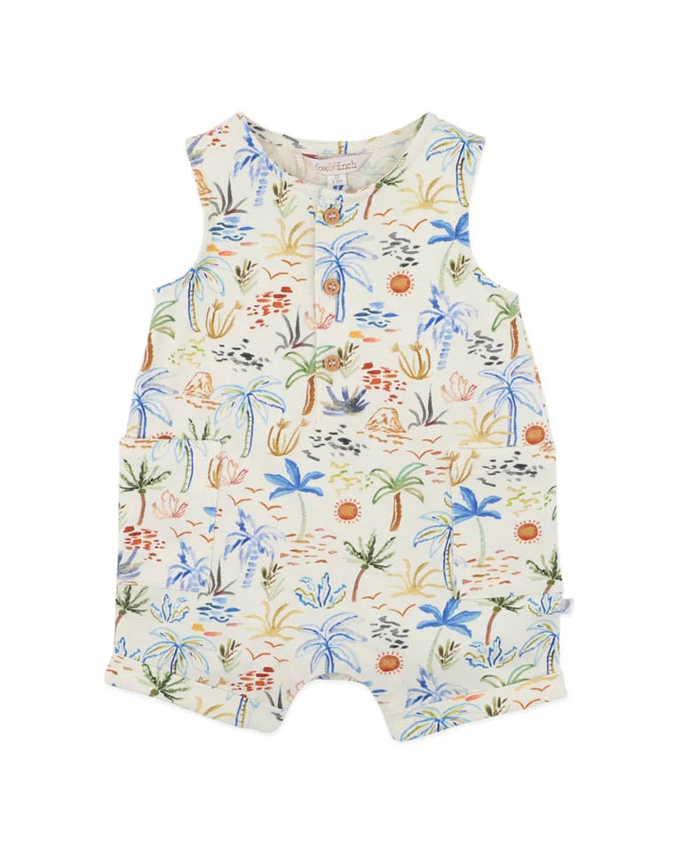 HAVANA ORGANIC BUTTON UP ROMPER