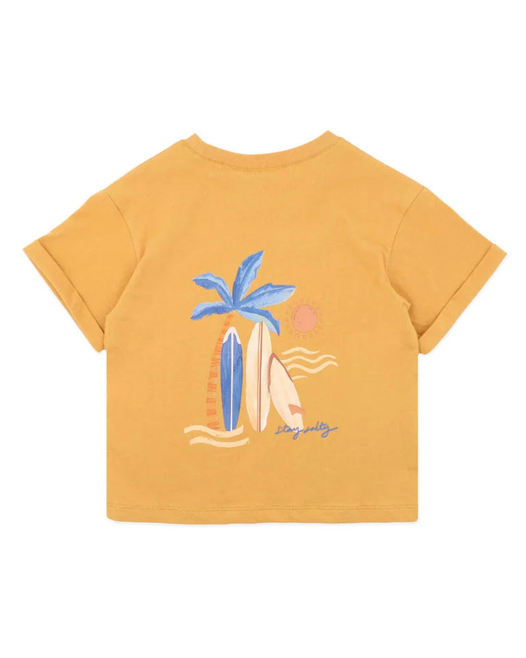 HAVANA STAY SALTY ORGANIC TEE 3-7Y