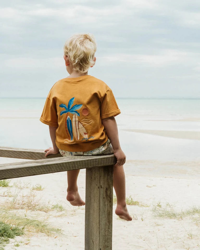 HAVANA STAY SALTY ORGANIC TEE 3-7Y