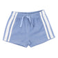 BLUE SIDE STRIPE TOWELLING SHORTS