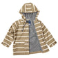 Colour Change Stripe Raincoat Chestnut