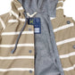 Colour Change Stripe Raincoat Chestnut