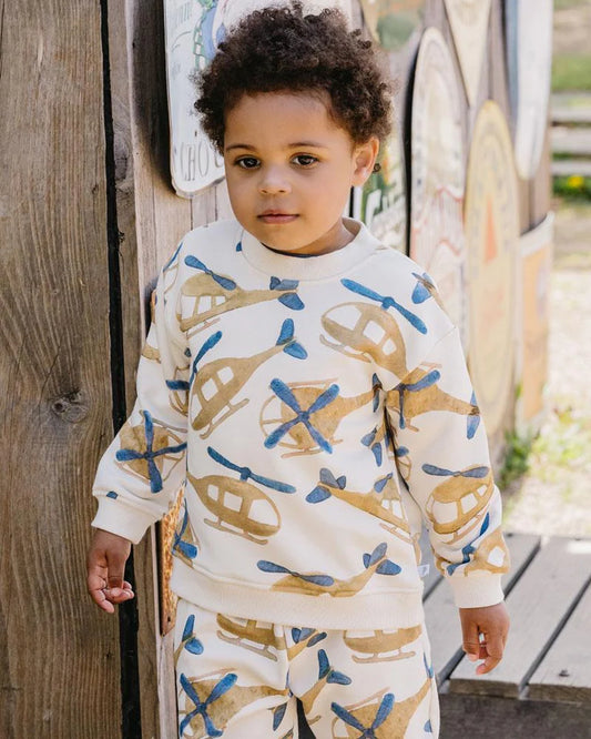 HIGH FLYER PRINT SWEATSHIRT
