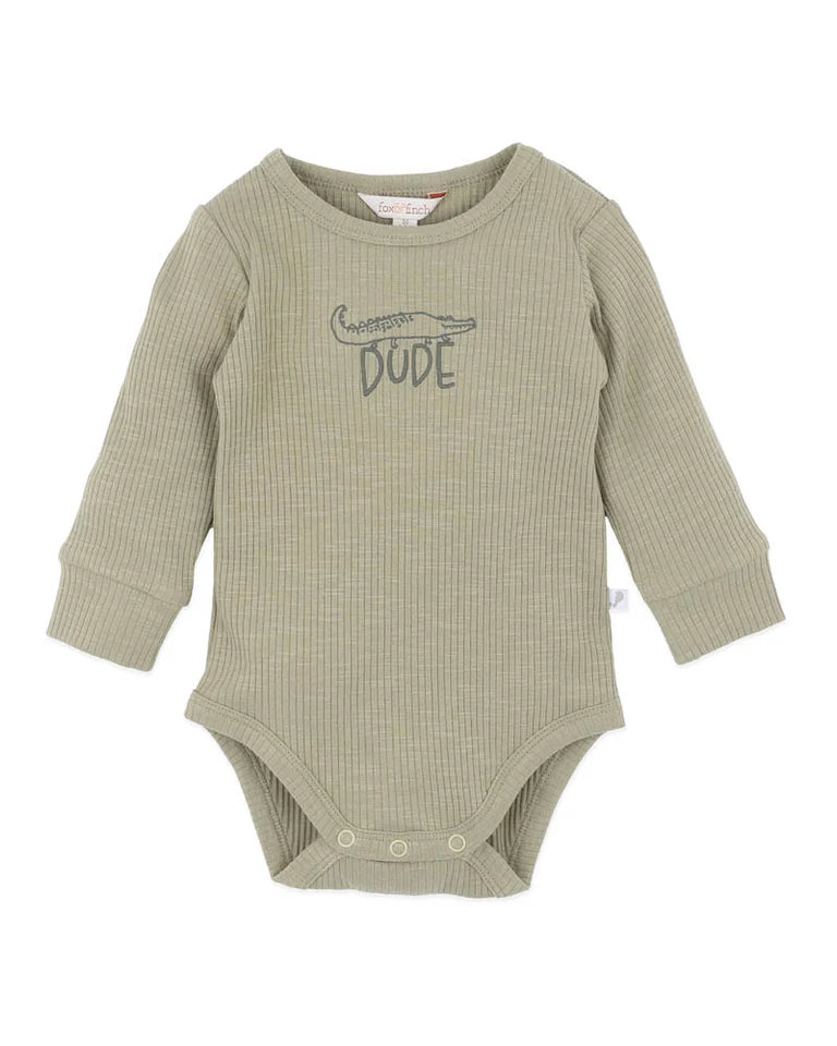OUTBACK ADVENTURE RIBBED LS BODYSUIT