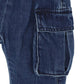 INDIGO PULL ON CARGO JEANS