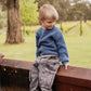 WASHED BLACK PULL ON CARGO JEANS 3-7 YRS