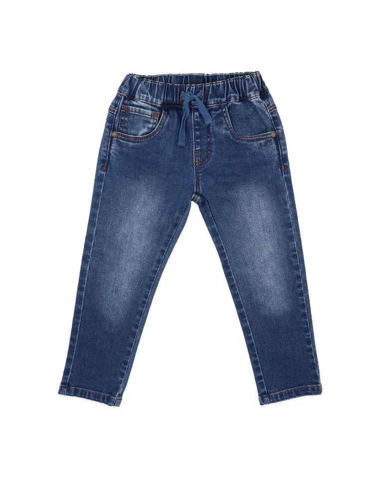 BOYS FOX PULL ON DENIM JEANS 3-7 YRS