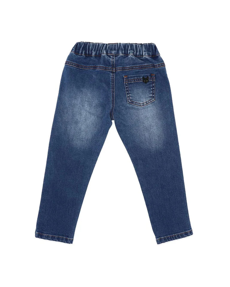 BOYS FOX PULL ON DENIM JEANS 3-7 YRS
