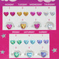 7 Day Stick On Earrings & Ring Set