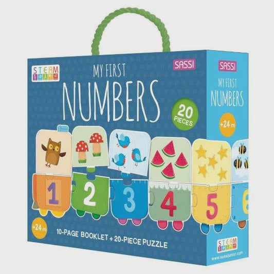 Sassi My First Numbers STEAM Puzzle & Book Set.