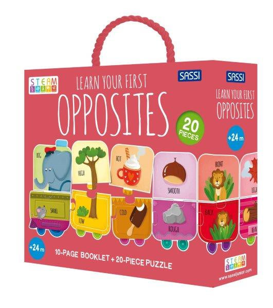 Sassi My First Opposites STEAM Puzzle & Book Set