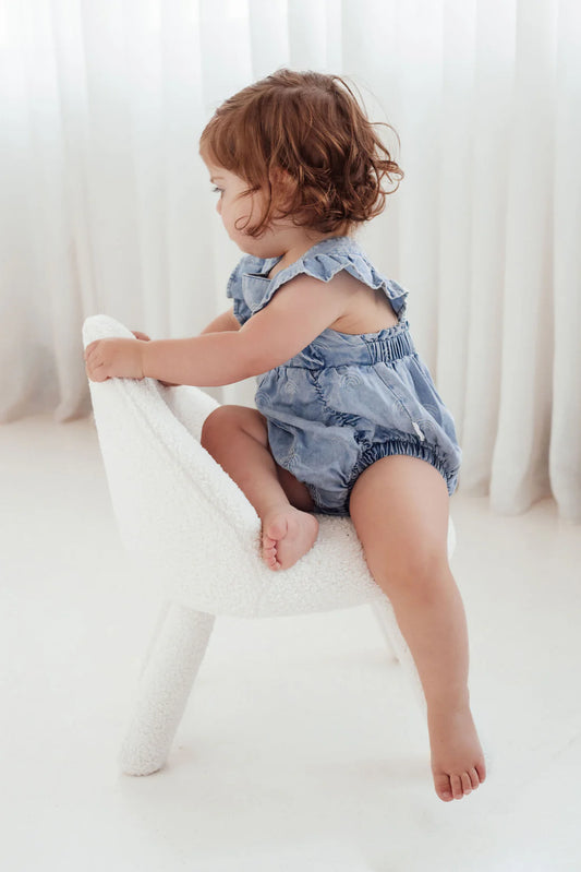 Light Denim Rainbow Playsuit