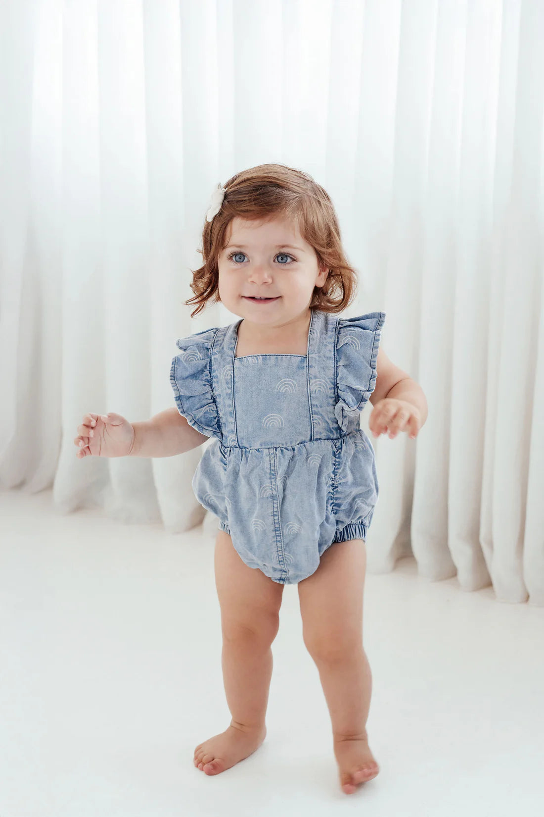 Light Denim Rainbow Playsuit