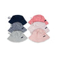 Cotton sun hat -dusty pink stripe