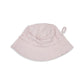 Cotton sun hat -dusty pink stripe