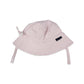 Cotton sun hat -dusty pink stripe