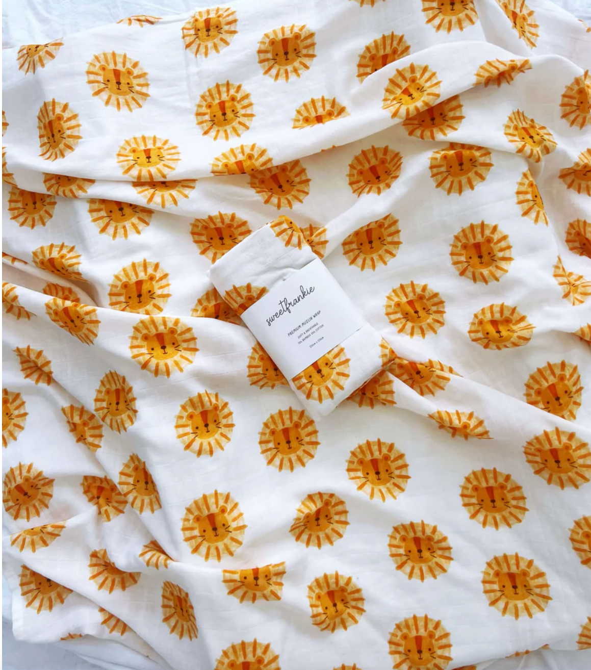 Little Lion Organic Muslin Swaddle Wrap