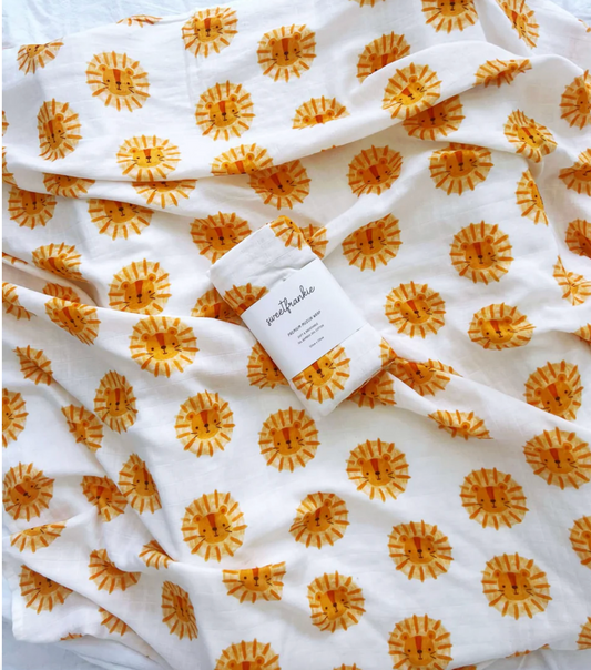Little Lion Organic Muslin Swaddle Wrap