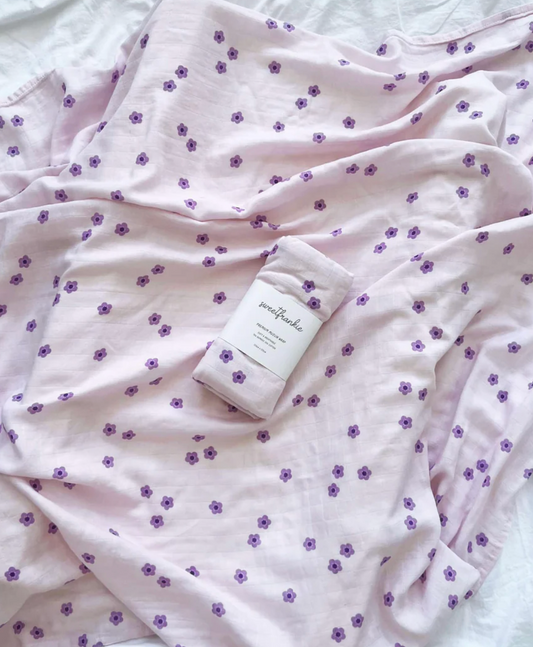 Lilac Dreams Organic Muslin Swaddle Wrap