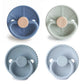 FRIGG Multi Pacifier 4 Pack Silicone | 6+mths | Skyline Serenity