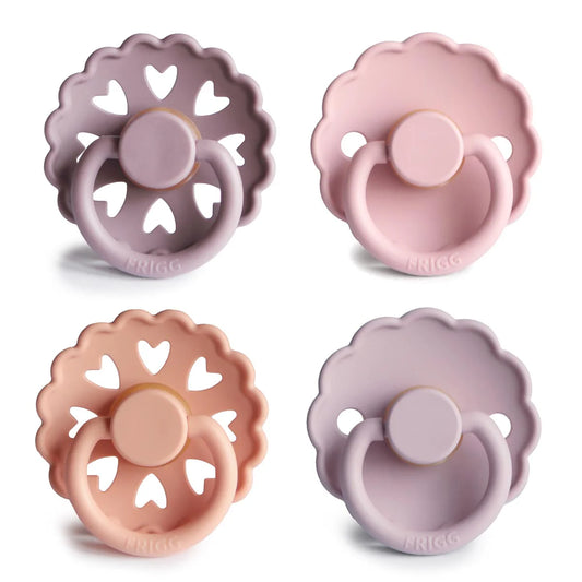 FRIGG Multi Pacifier 4 Pack Latex | 0-6mths | Sunset Bliss