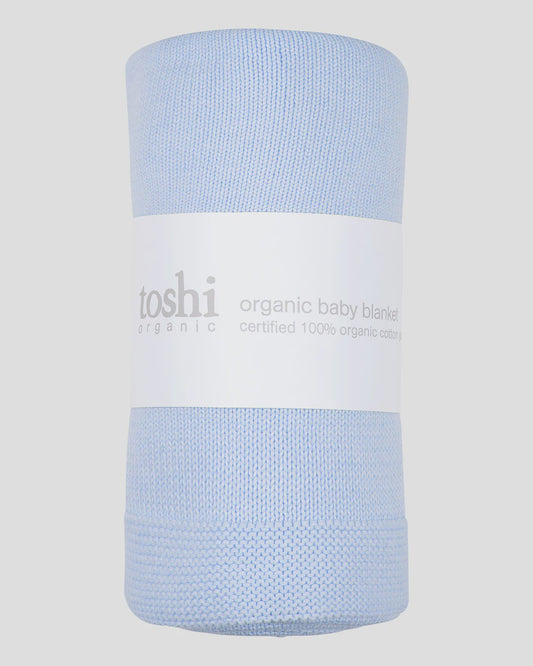 Organic Blanket Snowy | Seabreeze