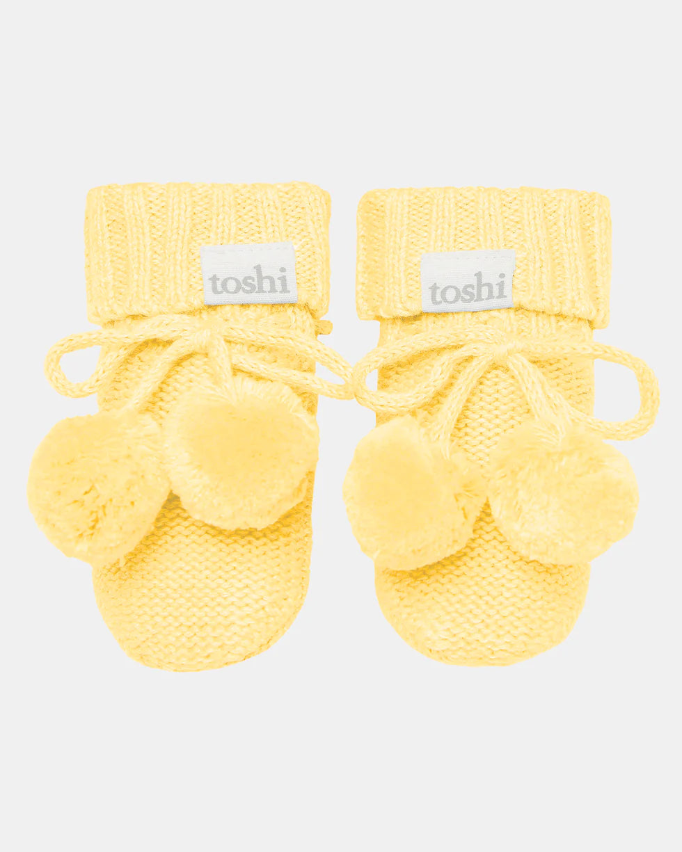 Organic Booties Marley | Banana | 000