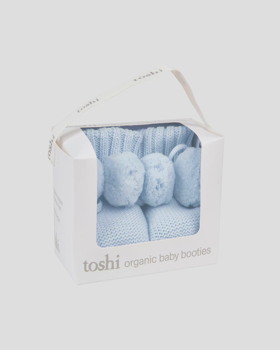 Organic Booties Marley | Bluebird  | 000