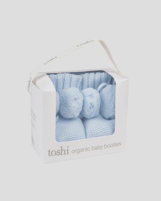 Organic Booties Marley | Bluebird  | 000