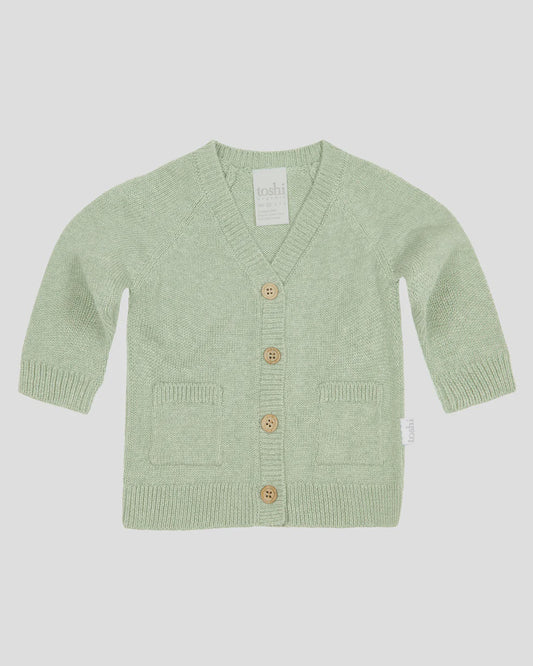 Organic cardigan Remy - Matcha