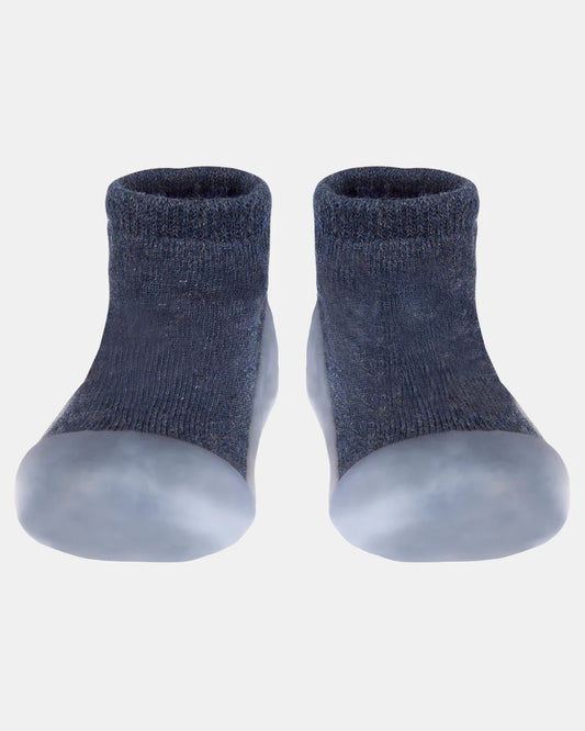 Organic Hybrid Walking Socks Dreamtime Footsteps |Ink