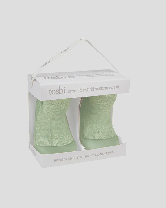 Organic Hybrid Walking Socks Dreamtime Footsteps |Matcha