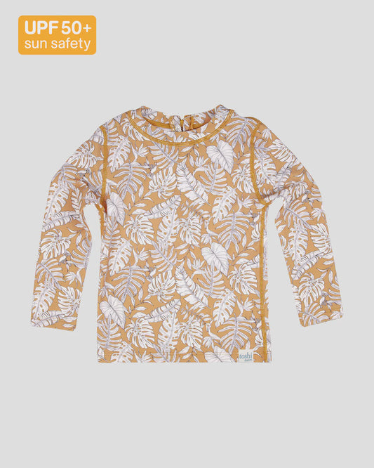 Swim Kids Rashie L/S Half Zip Classic Daintree